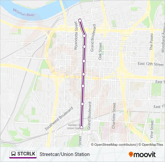 STCRLK Bus Line Map
