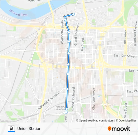 TESTROUTE Light Rail Line Map