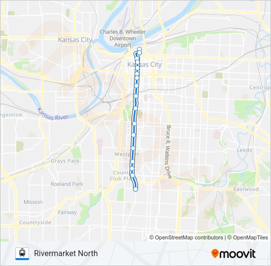 TESTROUTE Light Rail Line Map
