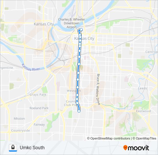 TESTROUTE Light Rail Line Map