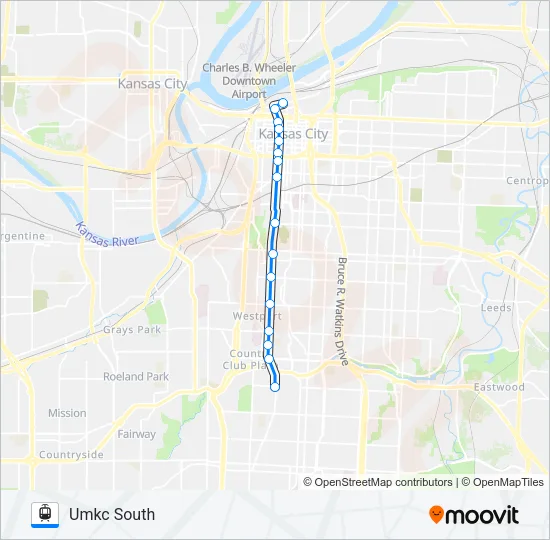 TESTROUTE Light Rail Line Map