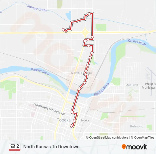 2 Bus Line Map