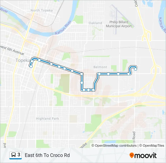 3 Bus Line Map