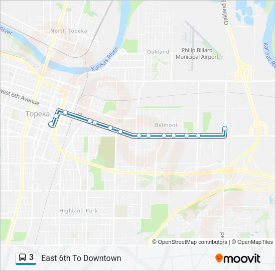 3 Bus Line Map