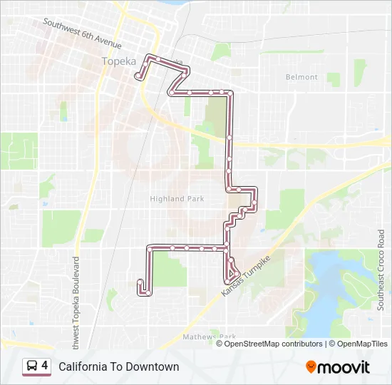 4 Bus Line Map