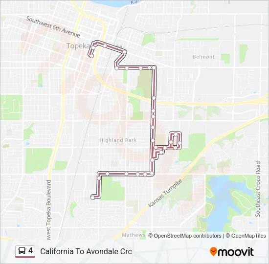 4 Bus Line Map