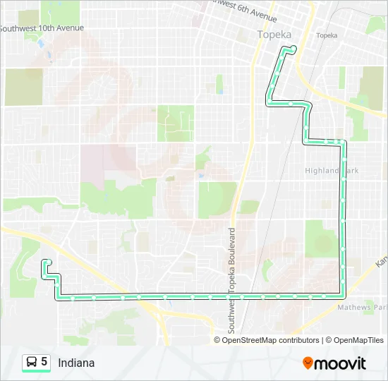 5 Bus Line Map