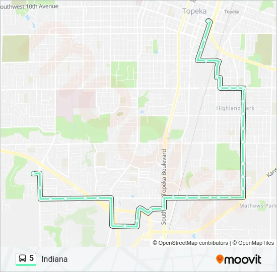 5 Bus Line Map
