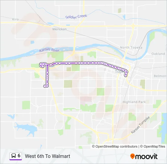 6 Bus Line Map