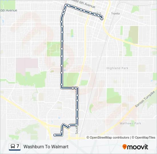 7 Bus Line Map