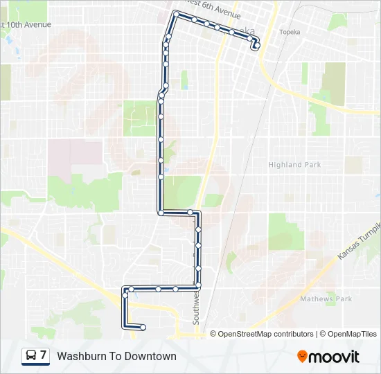 7 Bus Line Map