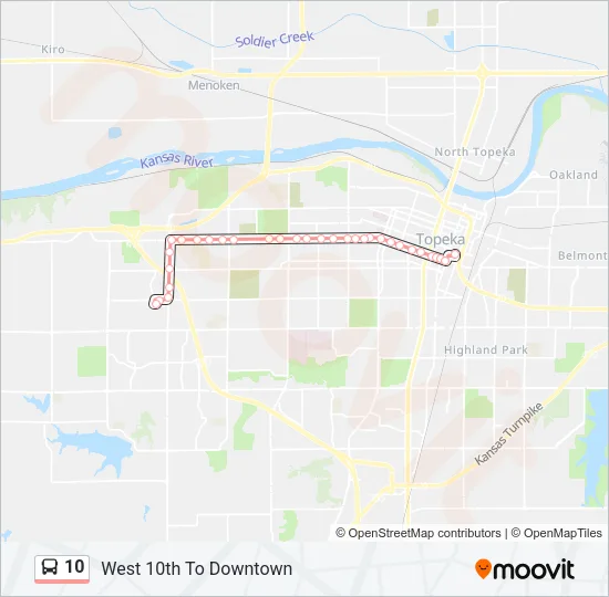 10 Bus Line Map