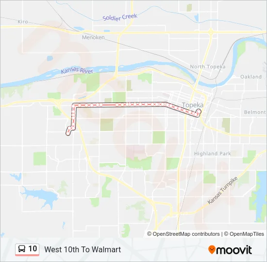 10 Bus Line Map