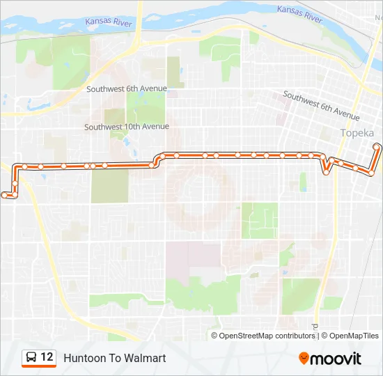 12 Bus Line Map
