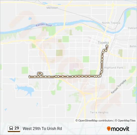 29 Bus Line Map