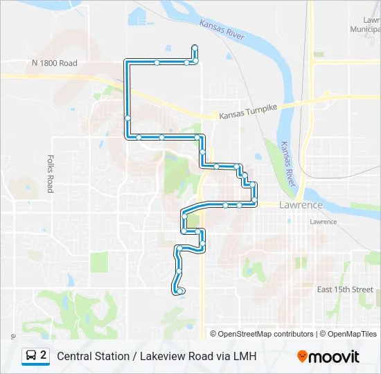 2 Bus Line Map