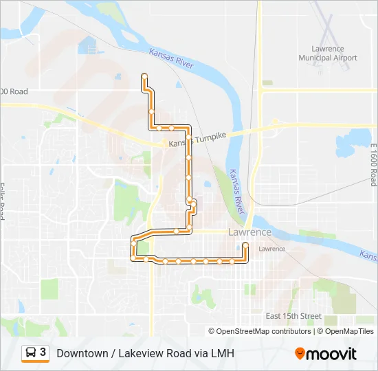 3 Bus Line Map