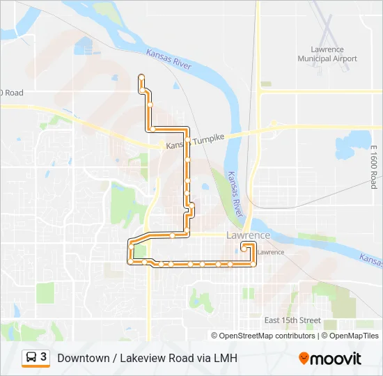 3 Bus Line Map