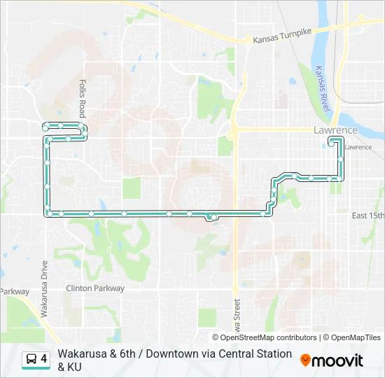4 Bus Line Map