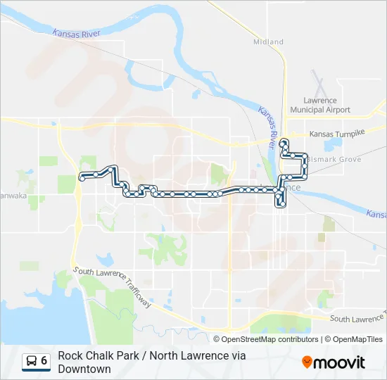 6 Bus Line Map