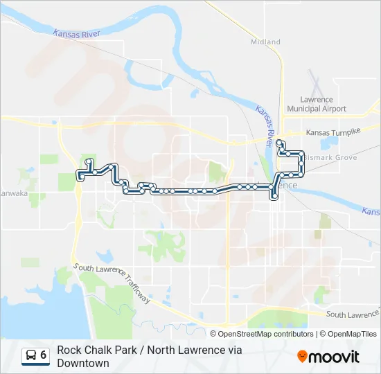 6 Bus Line Map
