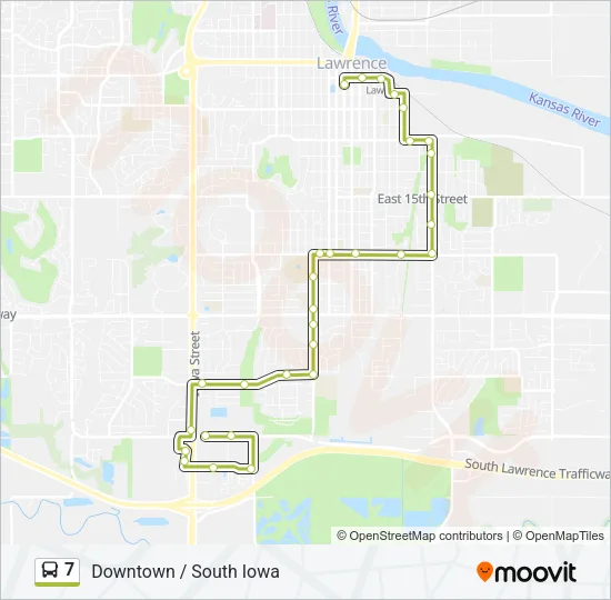 7 Bus Line Map