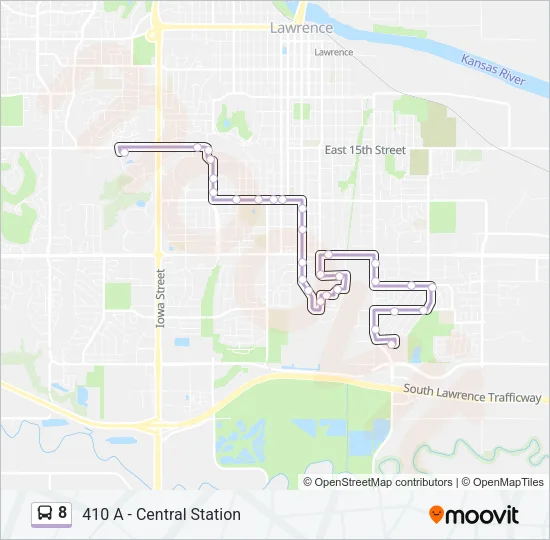 8 Bus Line Map