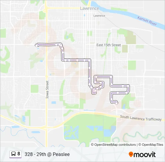 8 Bus Line Map