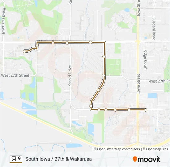 9 Bus Line Map