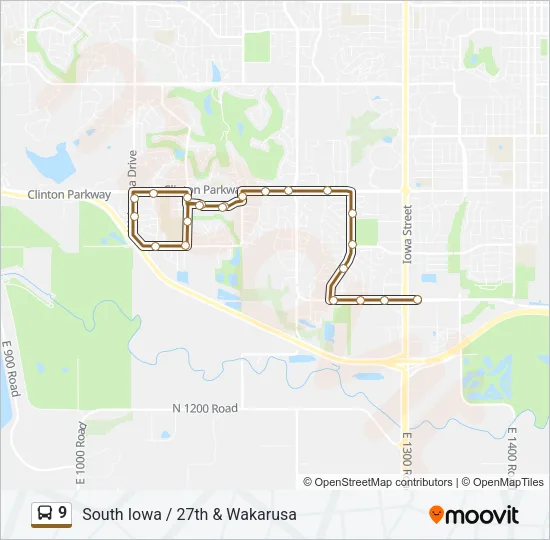 9 Bus Line Map