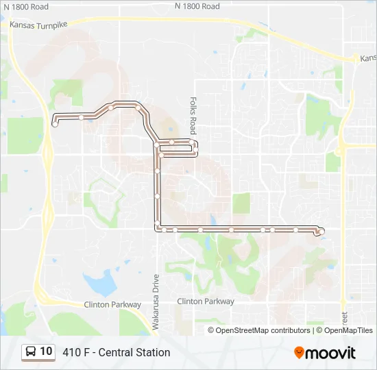10 Bus Line Map