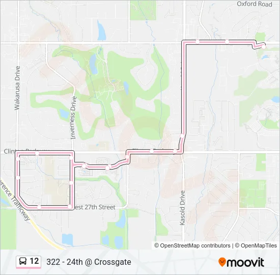12 Bus Line Map