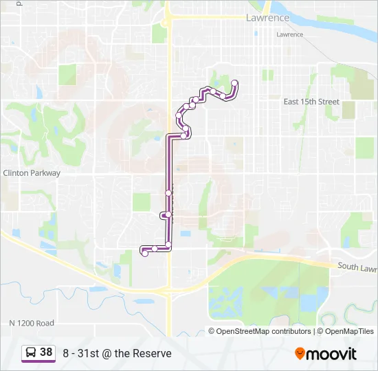 38 Bus Line Map
