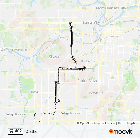 402 Bus Line Map