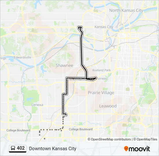 402 Bus Line Map