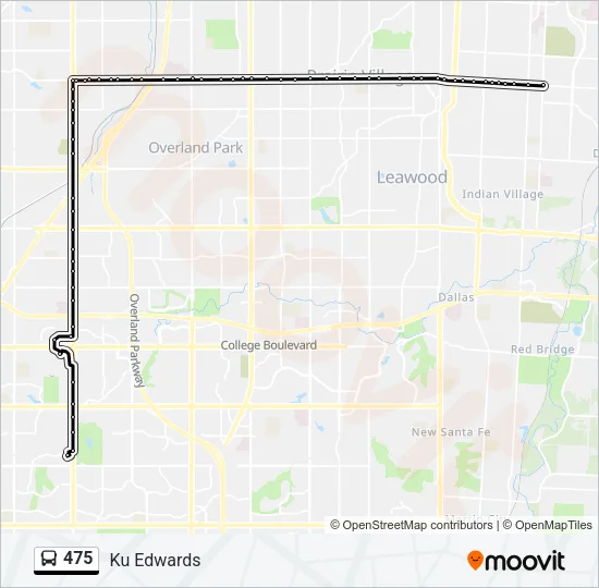 475 Bus Line Map