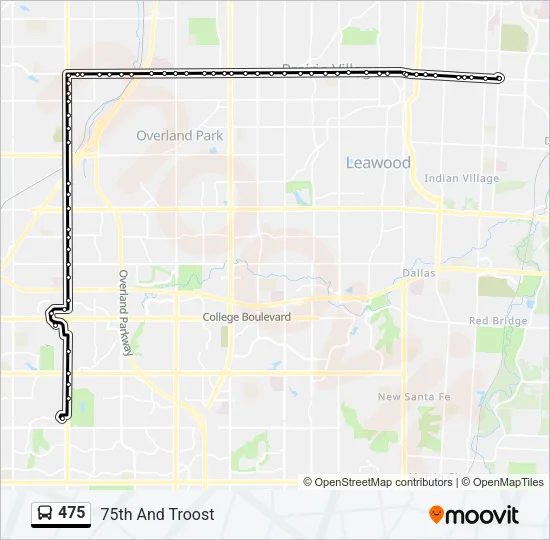 475 Bus Line Map