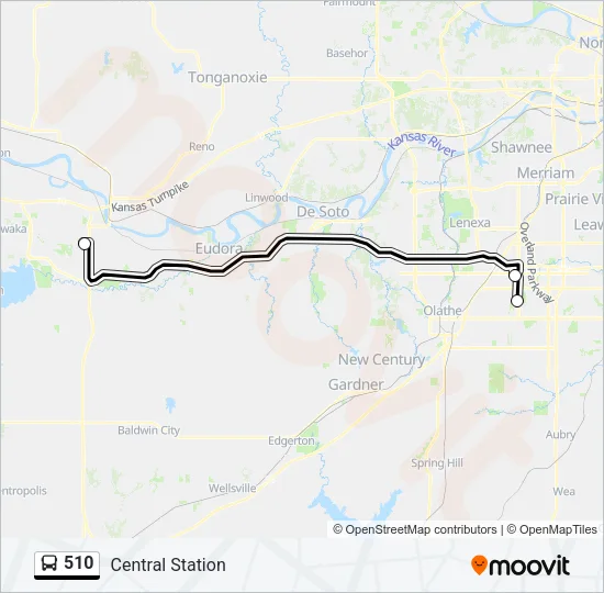 510 Bus Line Map