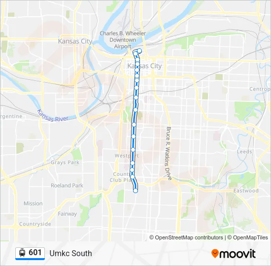 601 Light Rail Line Map