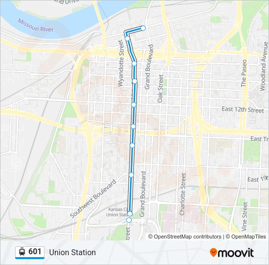 601 Light Rail Line Map