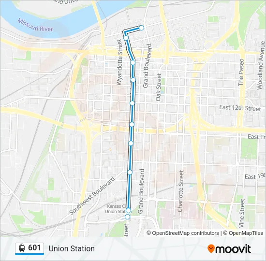 601 Light Rail Line Map