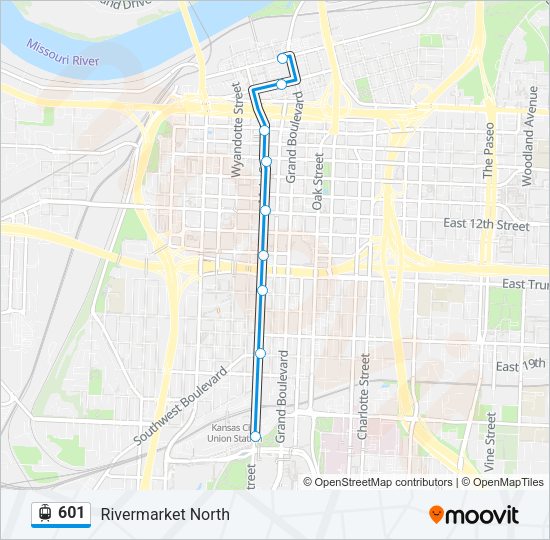 601 Light Rail Line Map