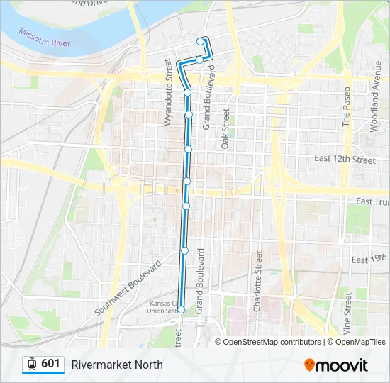 601 Light Rail Line Map