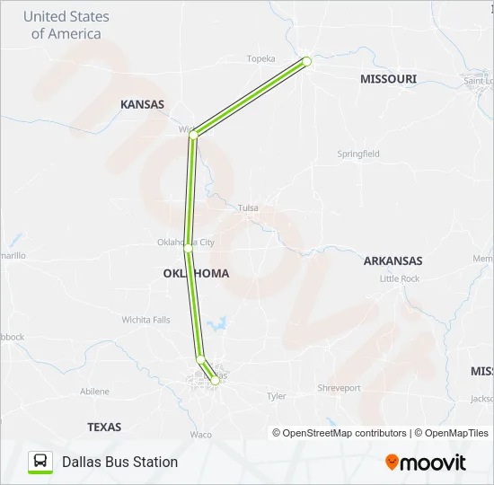 FLIXBUS 2241 Bus Line Map