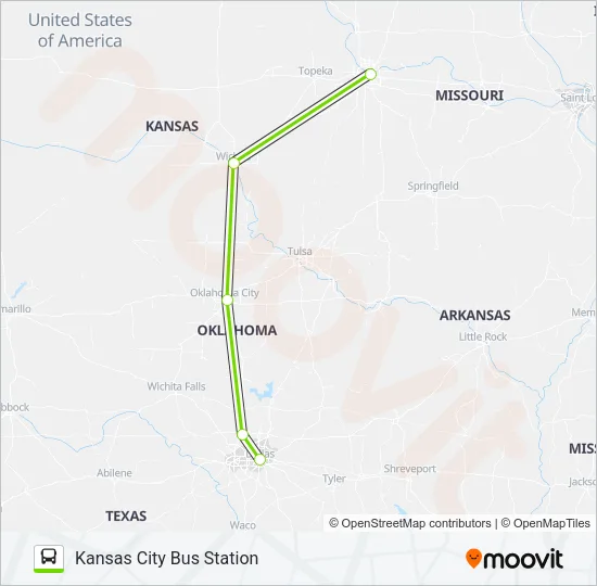 FLIXBUS 2241 Bus Line Map