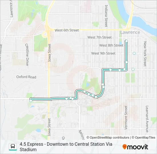4 EXPRESS Bus Line Map