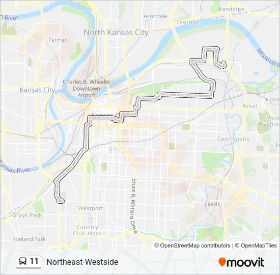 11 Bus Line Map