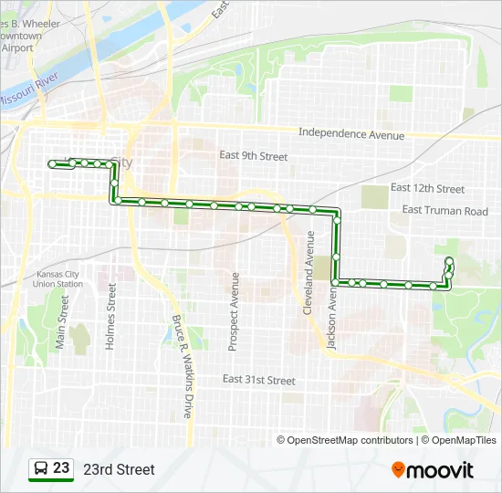 23 Bus Line Map