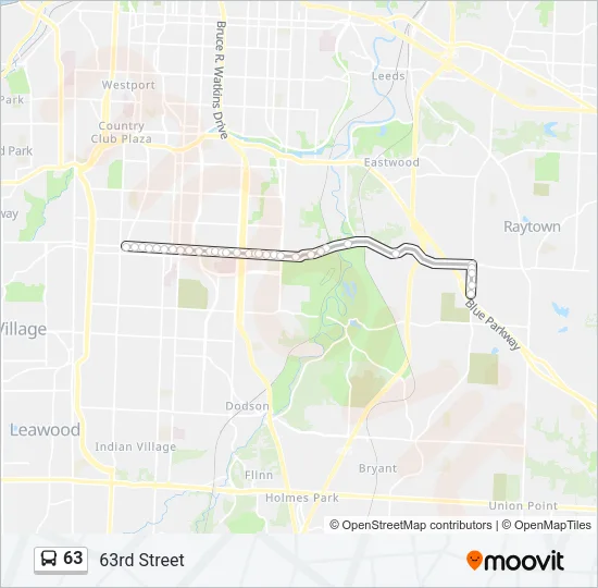 63 Bus Line Map