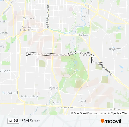 63 Bus Line Map